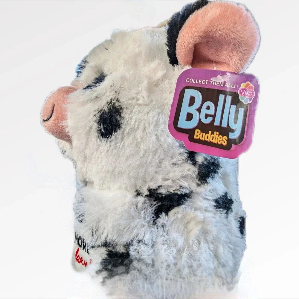 Nanco Plush Cow Eat More Chicken Small Size Stuffed Animal With Tag